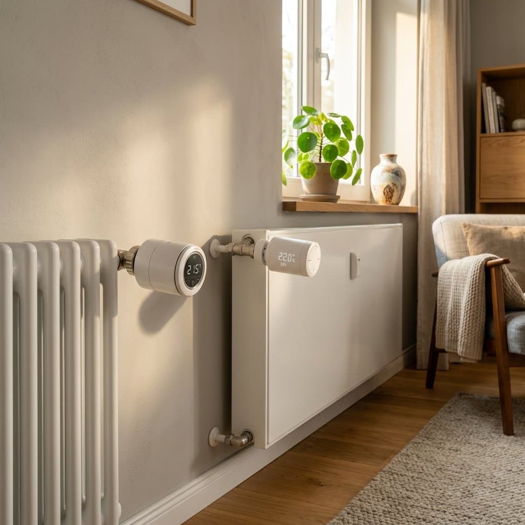 Bosch Smart Home und tado smart thermostats nebeneinander